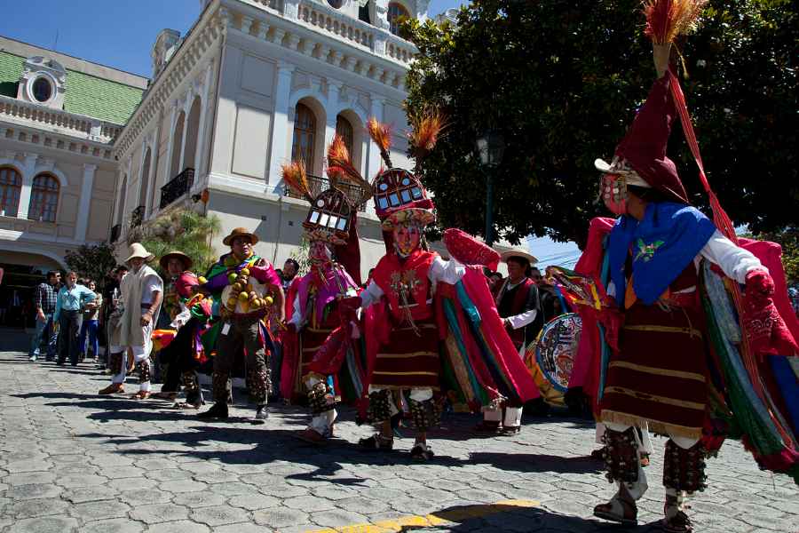 A dance show held for the Inti Raymi festival.