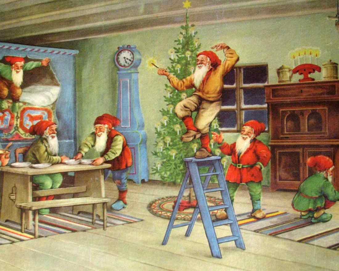 Christmas dwarves. 1940, Erik Forsman.