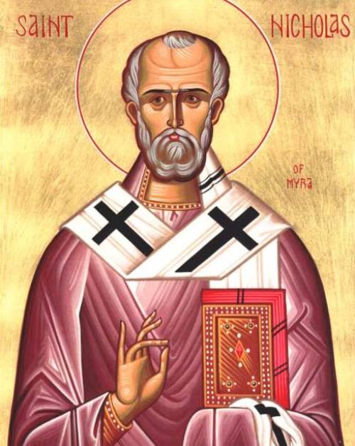 Saint Nicholas Of Myra Bishop, c. 342.