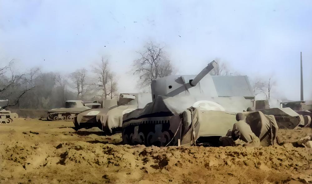 The Ghost Army inflatable sherman tanks