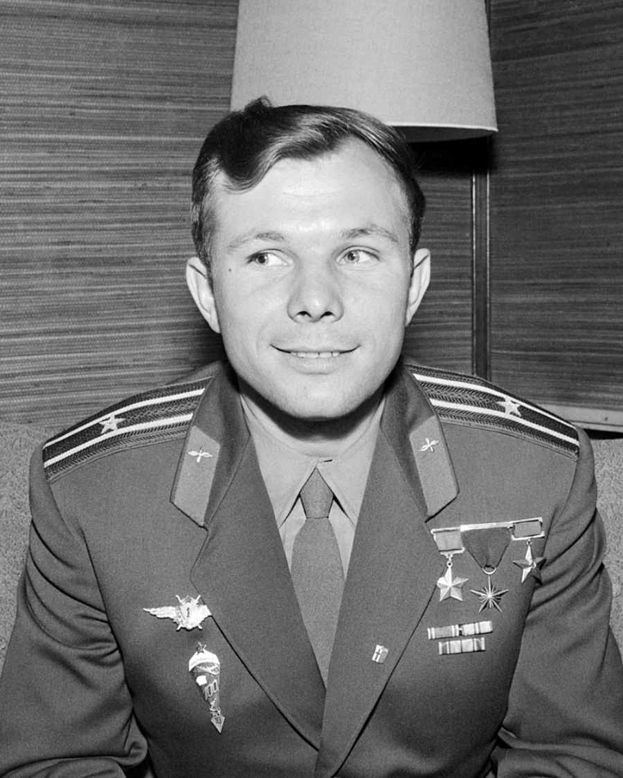 Gagarin in Helsinki, 1961. 