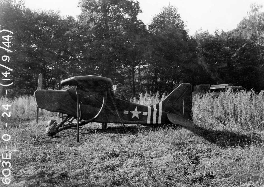 The Ghost Army inflatable plane.