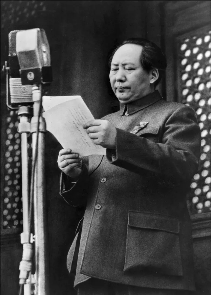 Mao Zedong proclaiming the new China. Source: /AP/SIPA