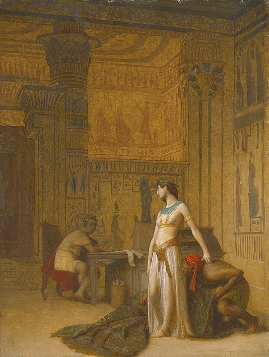 Cleopatra and Caesar by Jean-Leon-Gerome (Alternate version), before 1866.