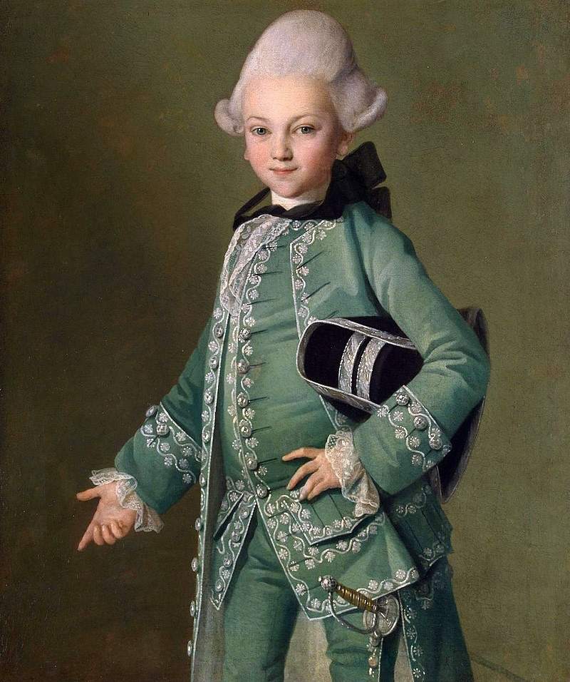 Bobrinsky, Alexei Grigorievich. Carl Ludwig Johann Christinek's painting from 1769.