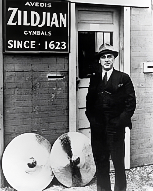 Avedis Zildjian III in front of the Zildjian Quincy Factory