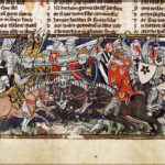 Battle of the Catalaunian Plains, from Jacob van Maerlant's Spieghel Historiael.