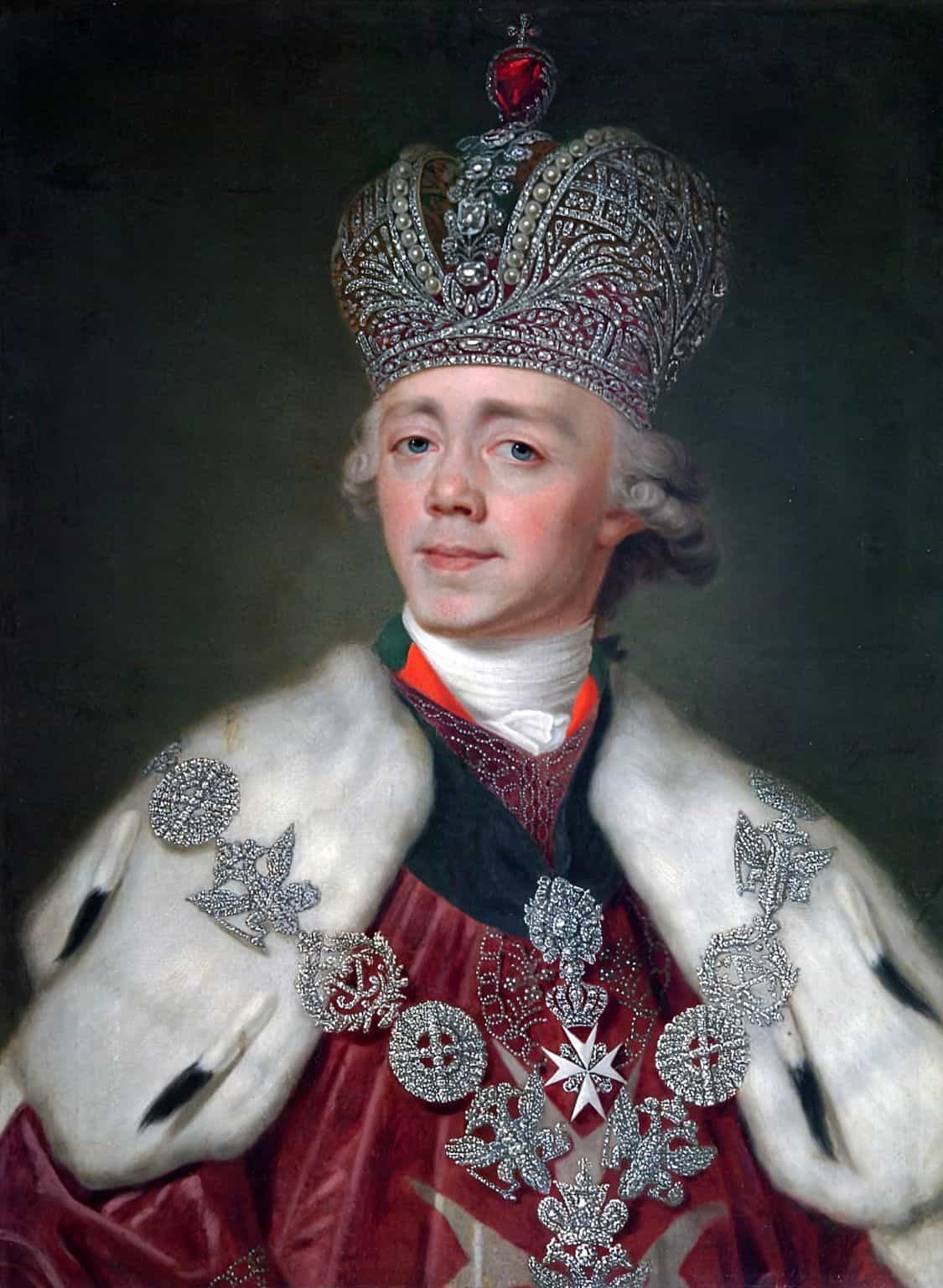 the portrait of Emperor Paul I of Russia