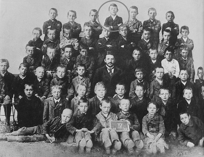 Hitler at school 1899