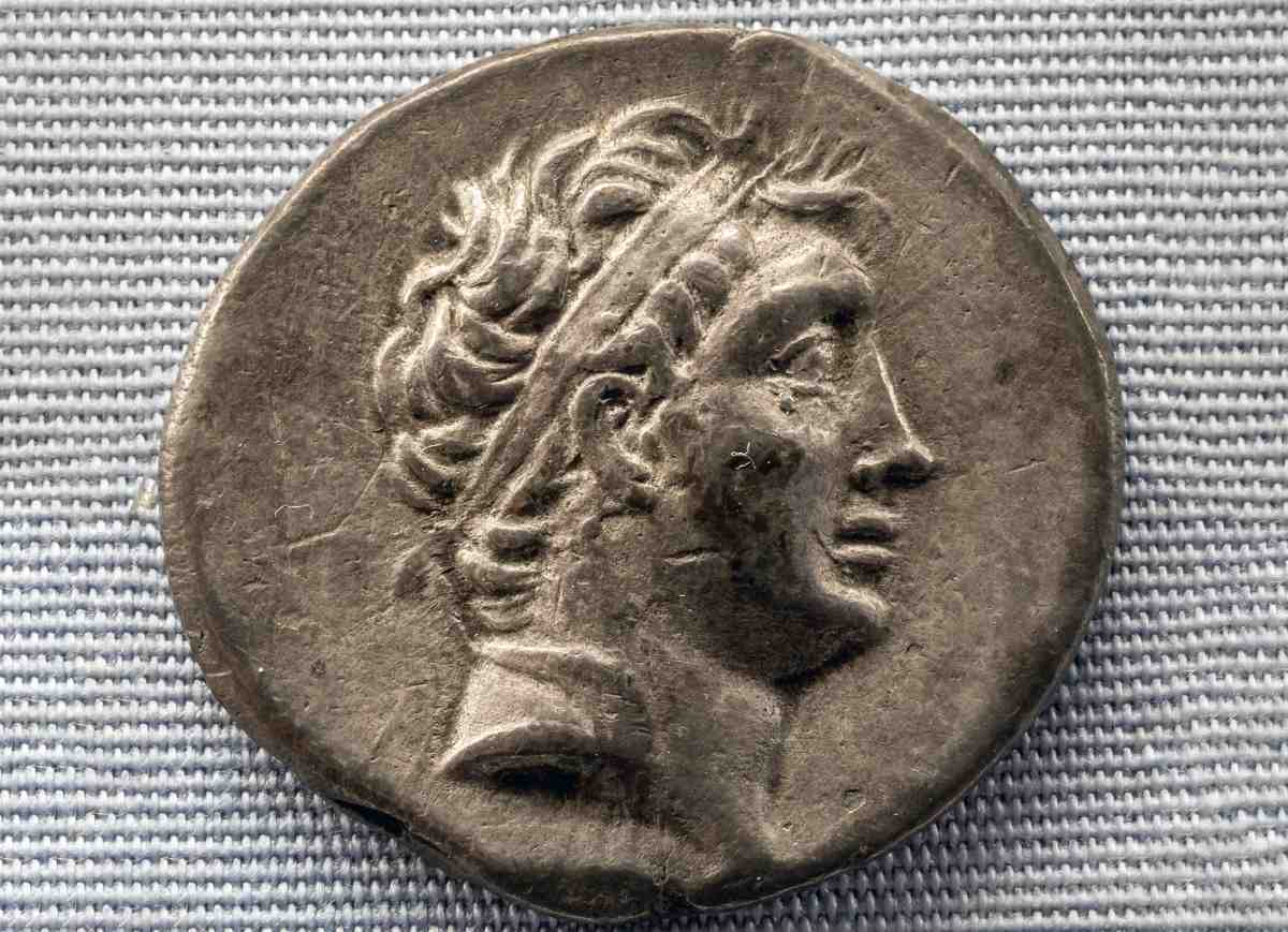 On this silver coin, we see King Nicomedes IV, with whom Caesar allegedly had a gay affair.