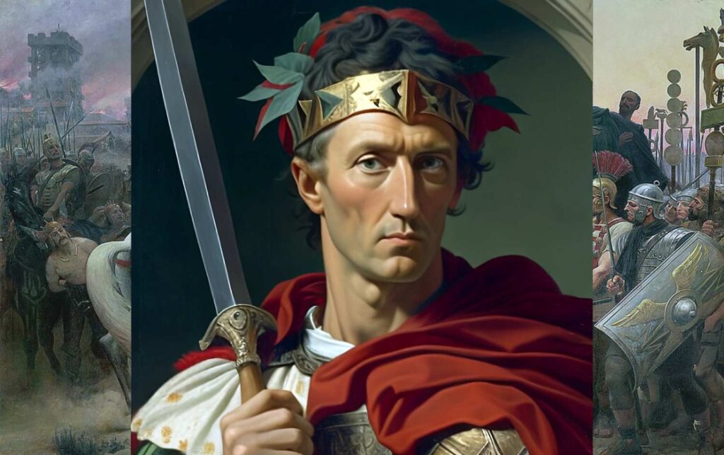 Artwork of Julius Caesar.