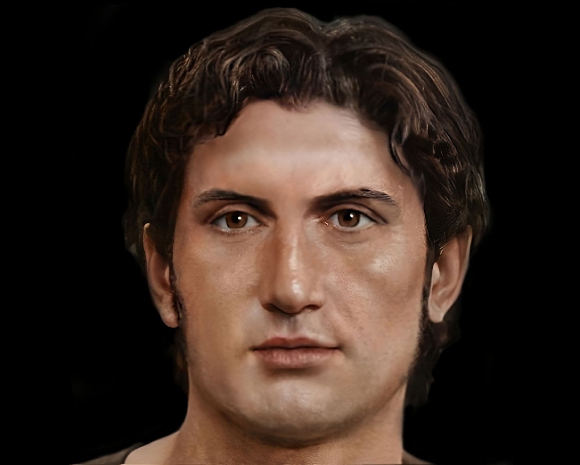 The accurate facial reconstruction of Alexander the Great by Alessandro Tomasi.