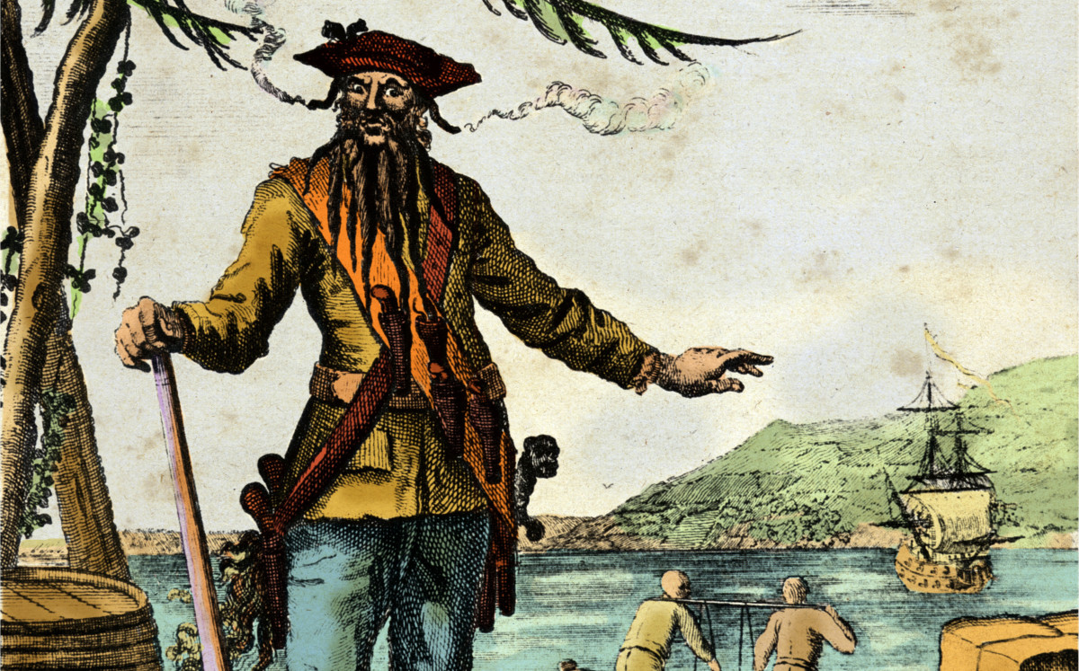 Captain Edward Teach, better known as Blackbeard. Image: 24.hu.