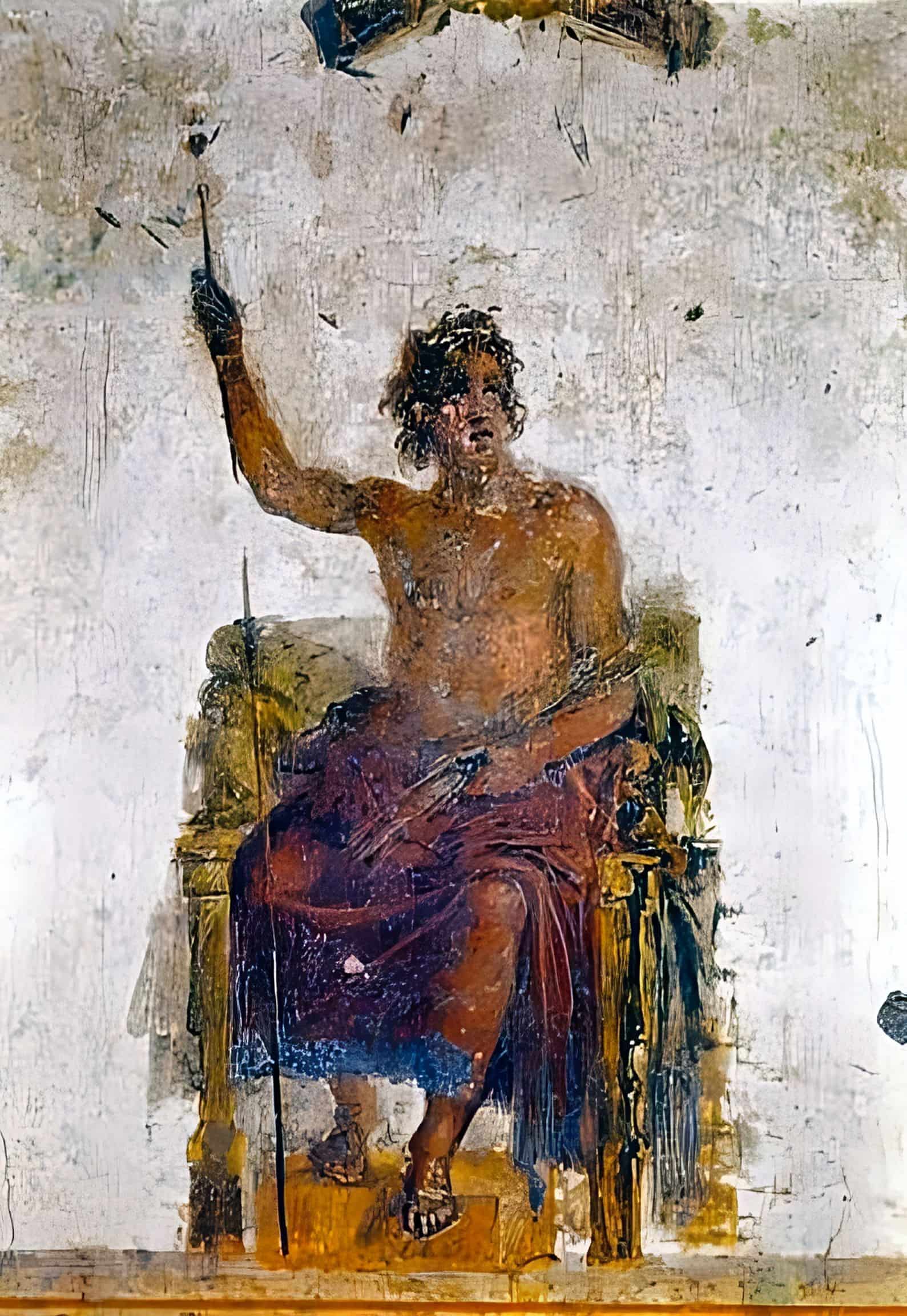 This portrait of Alexander was painted in the likeness of the Greek god Zeus after an earlier work by Apelles.