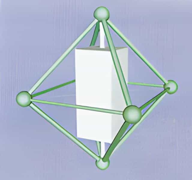 The flexible octahedral units are one of the fundamental construction units of the mega pyramid.