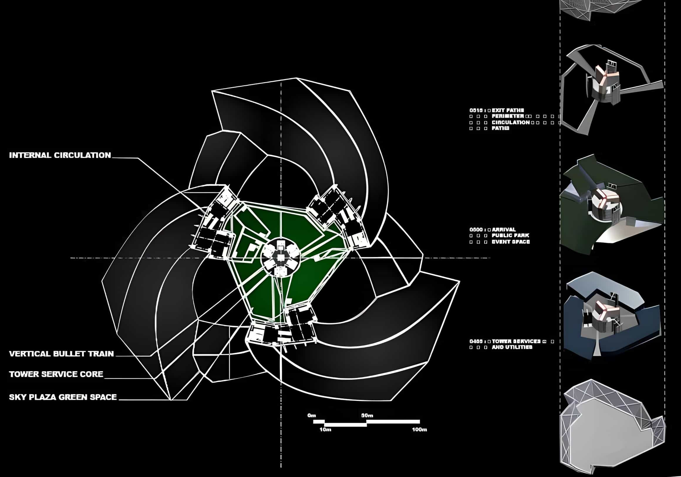 Dubai City Tower internal design