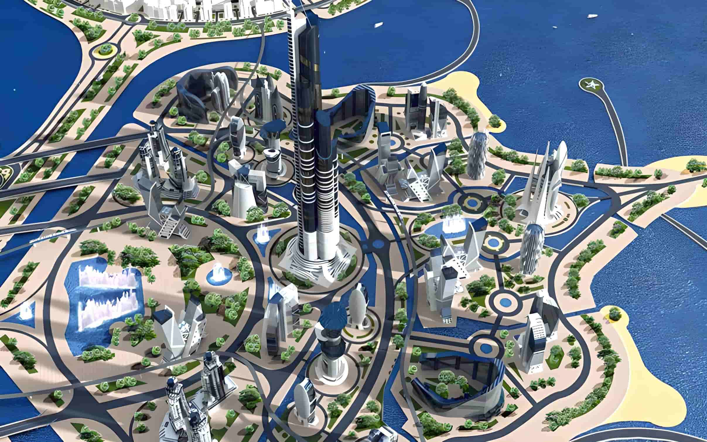 azerbaijan Tower skyview