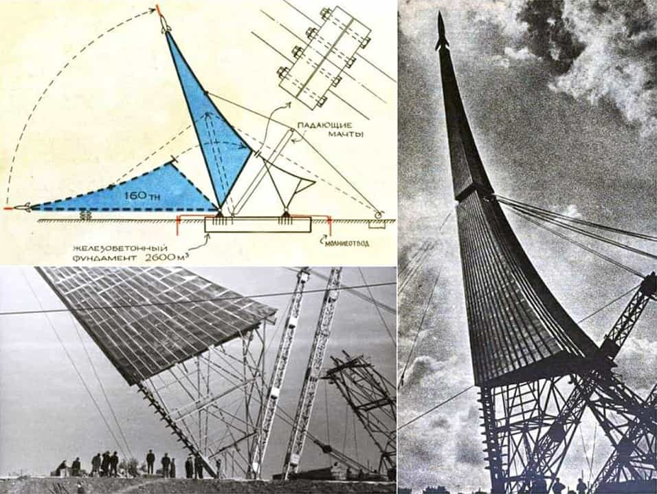 Construction of the Monument to the Conquerors of Space