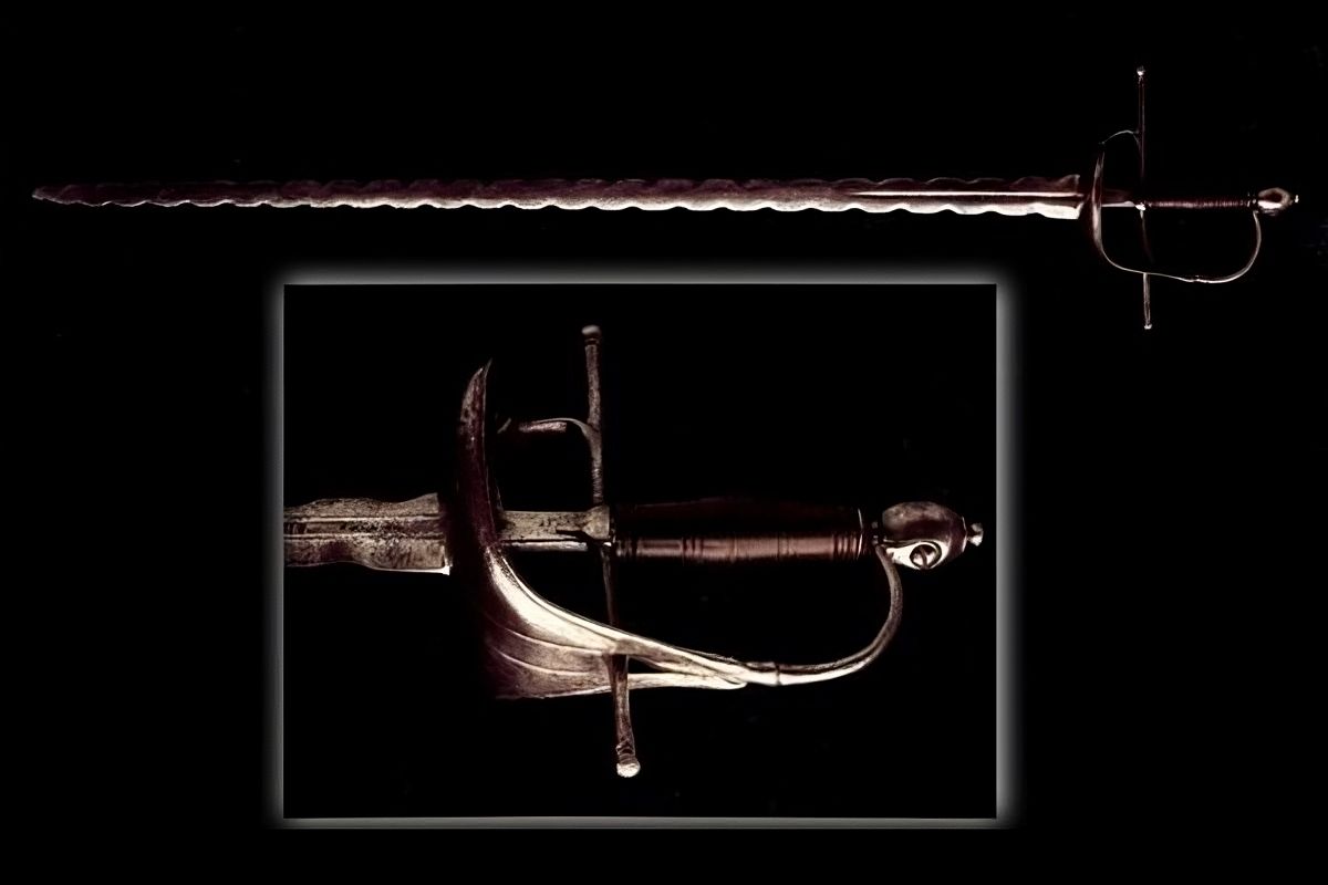 Flamberge basket-hilted sword from Portugal.