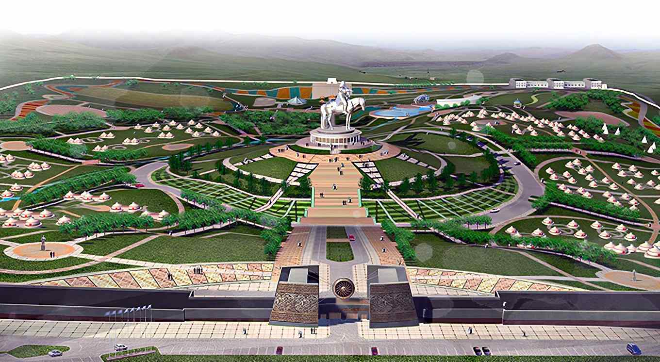 future theme park plan for the Genghis Khan Statue