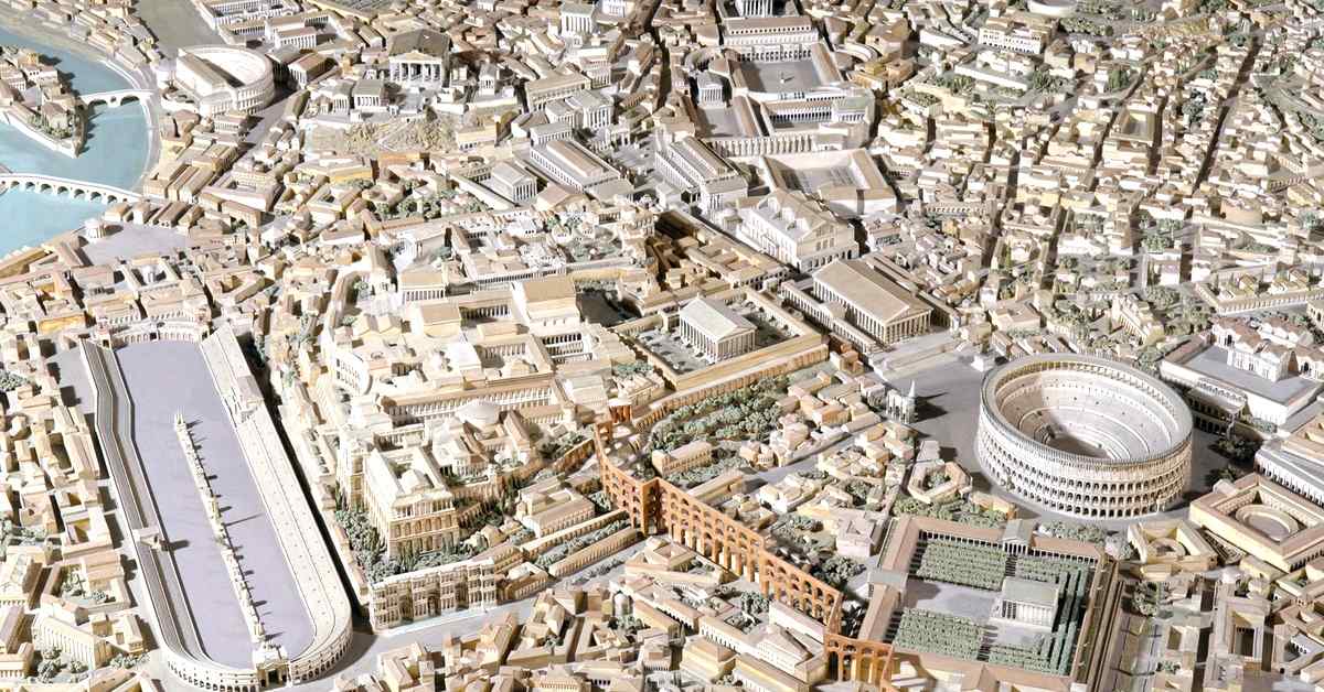 ancient rome city grid layout