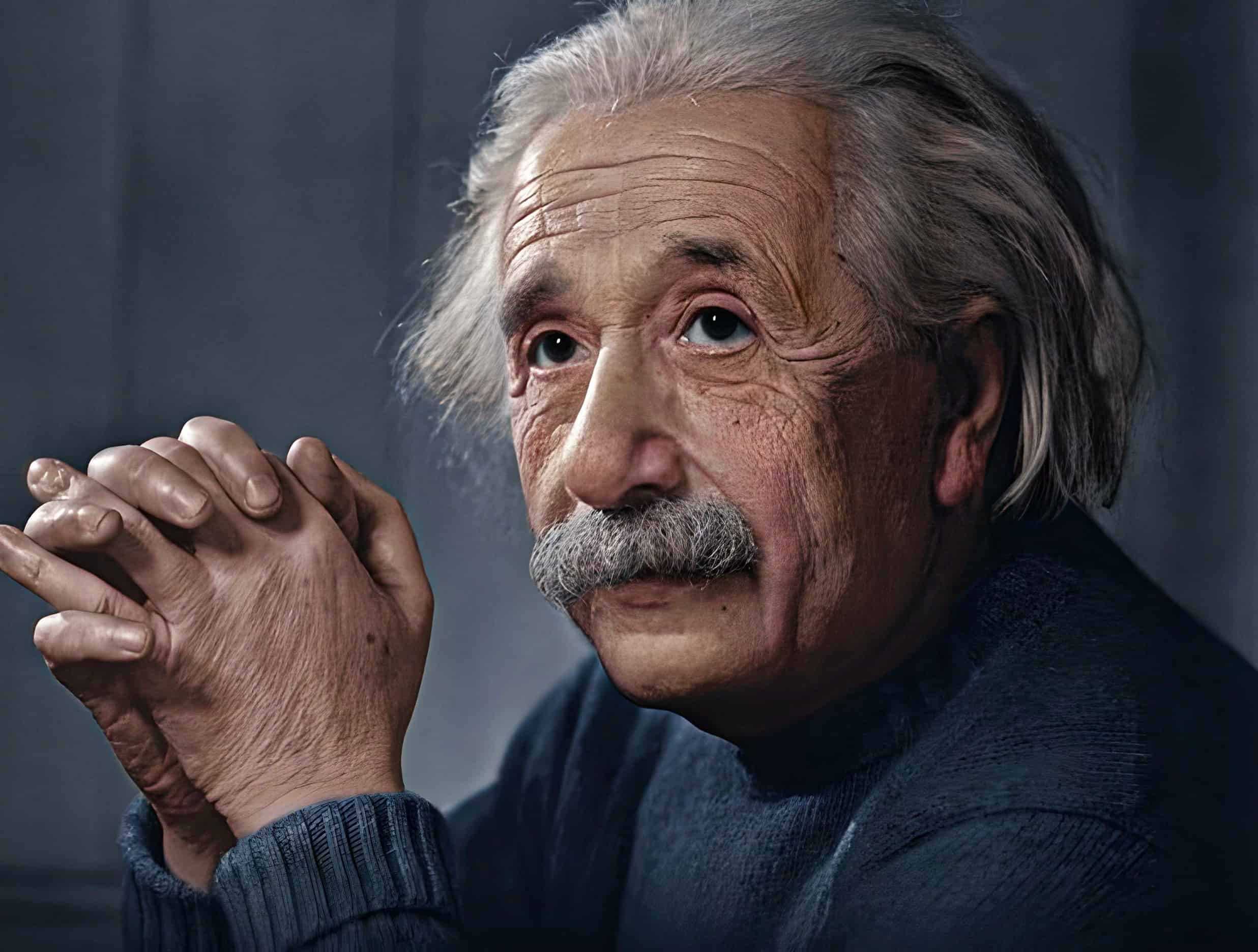 Albert Einstein portrait photo high resolution.