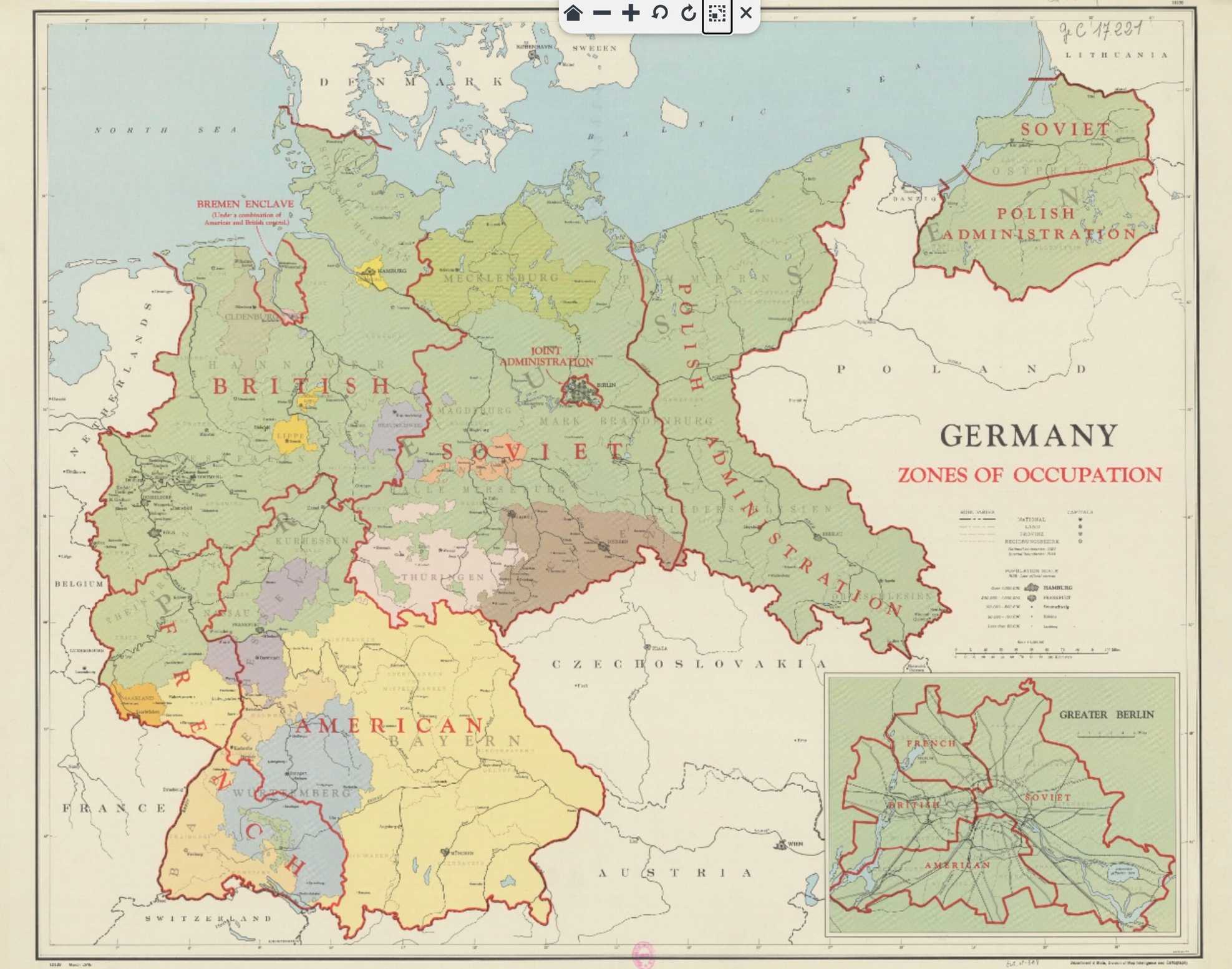 Germany Zones of occupation