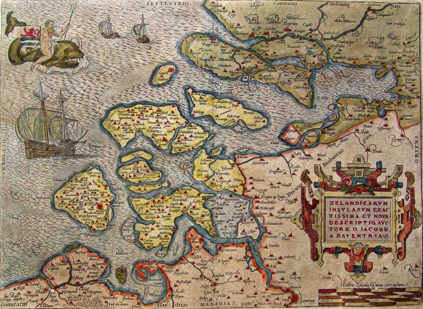 The County of Zeeland in 1580.
