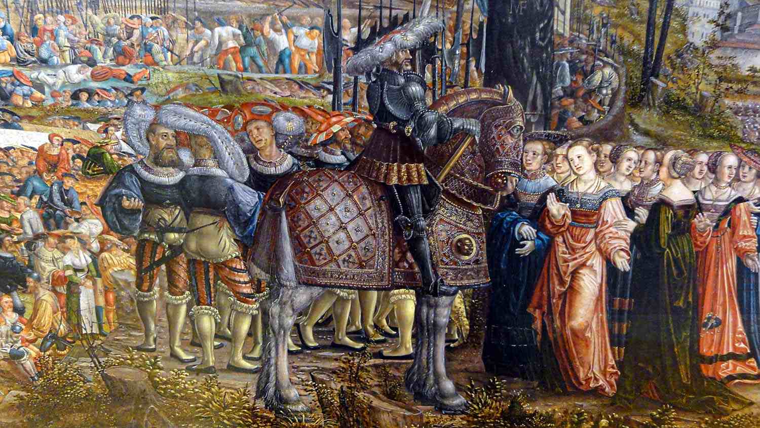 King Porsena and Cloelia, by Melchior Feselen (c. 1495-1538).