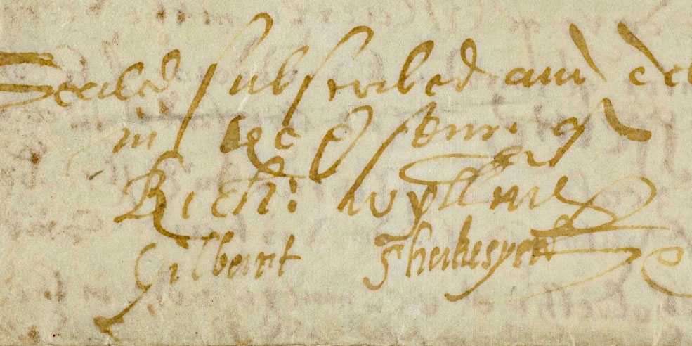 On March 5, 1610, Gilbert Shakespeare signed a document as a witness.