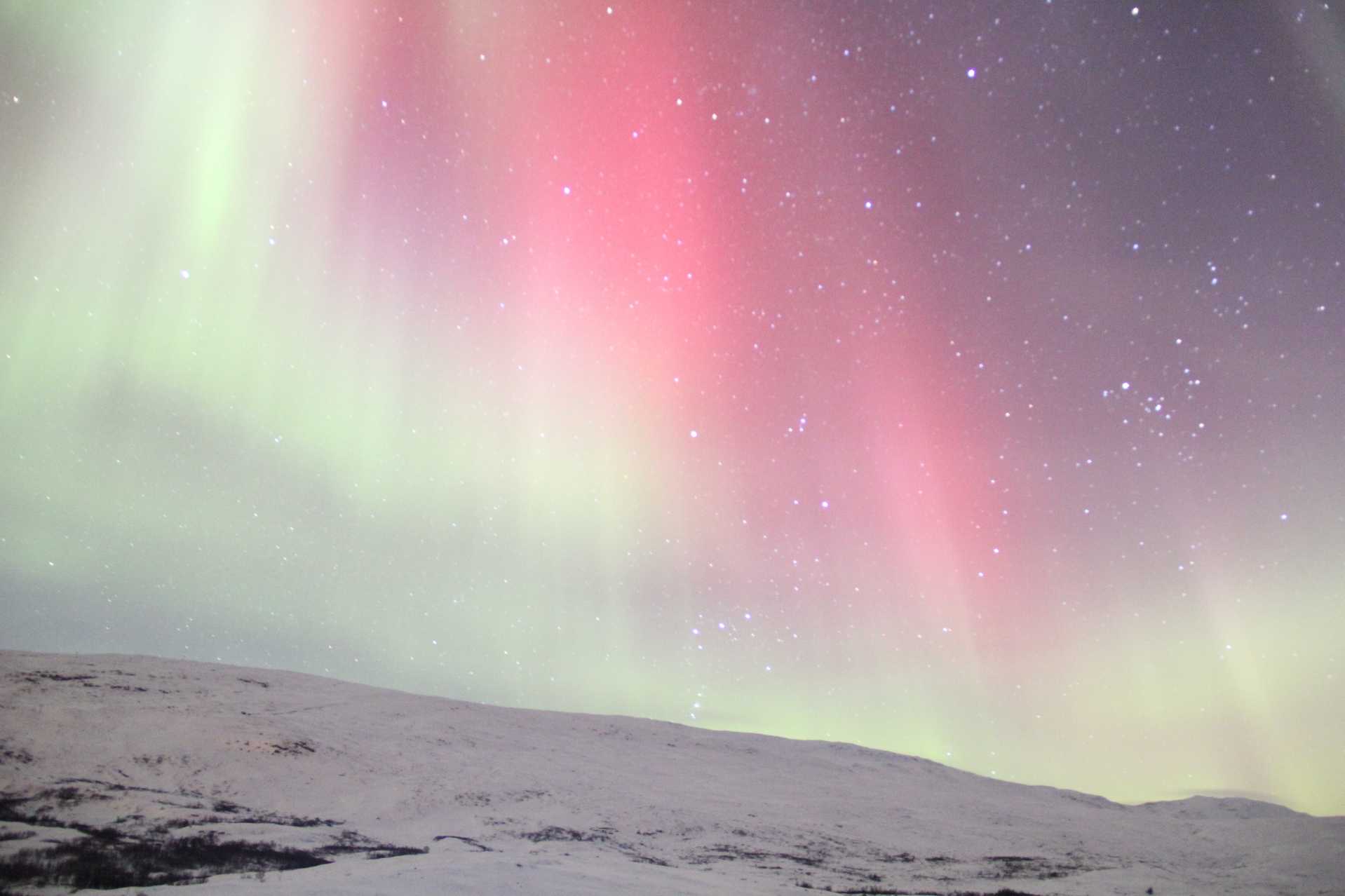 Aurora borealis northern light