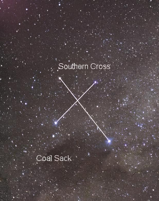 Constellation of the Crux or Southern Cross