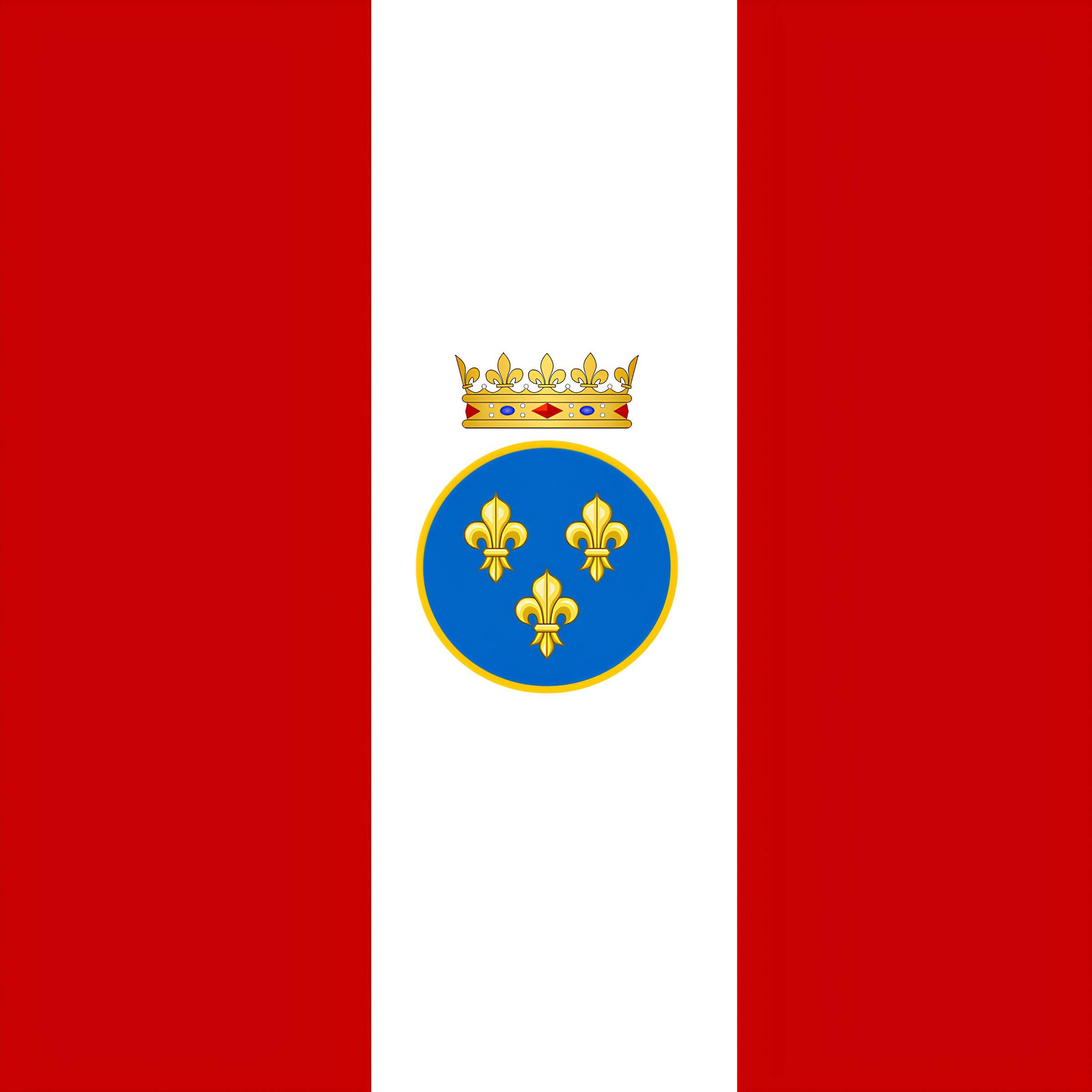 Flag of the French regiment of the East India Company in 1756.