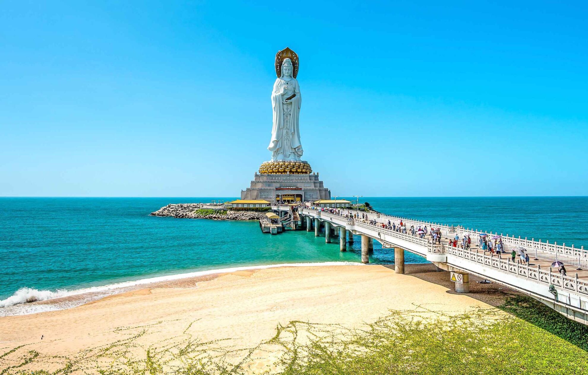 Guanyin of Nanshan One of the World's Tallest Statues at 354 ft Malevus