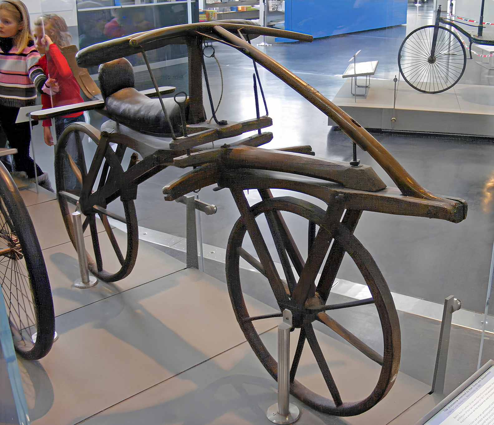 The first bicycle by Karl Drais, 1817.