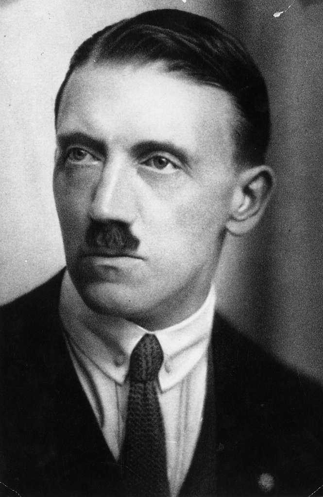 Not the eyes of the most intelligent man. Hitler in the early 1920s.