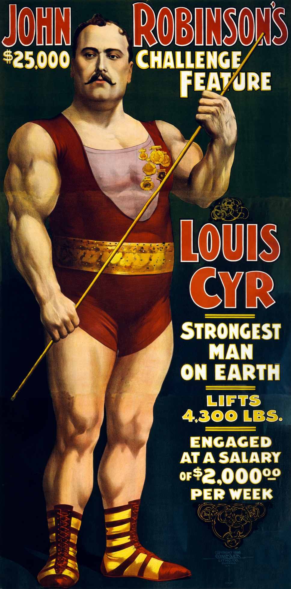 louis cyr, strongest man of his time