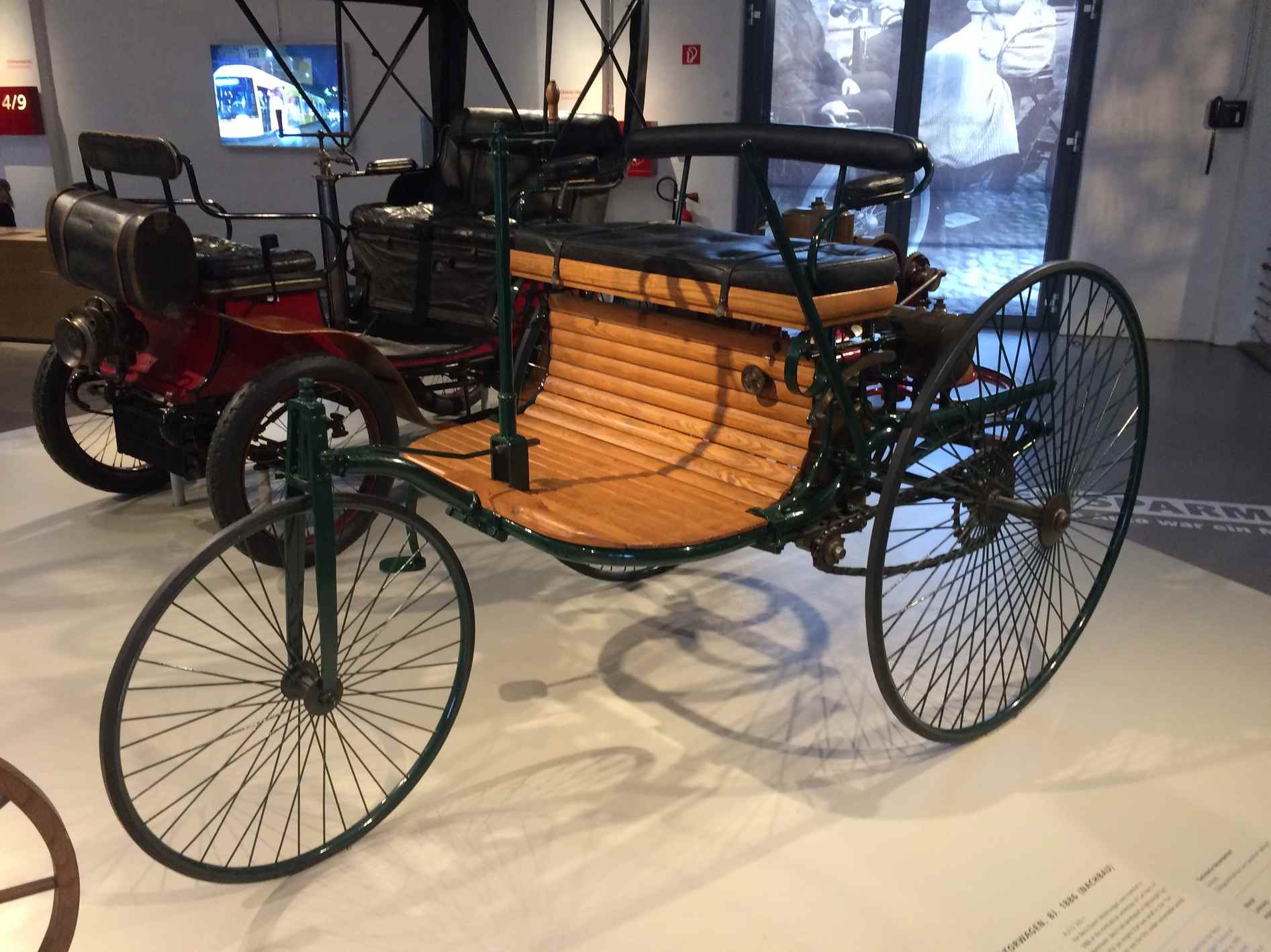 1885, the Benz Patent-Motorwagen, the first car with an internal combustion engine.