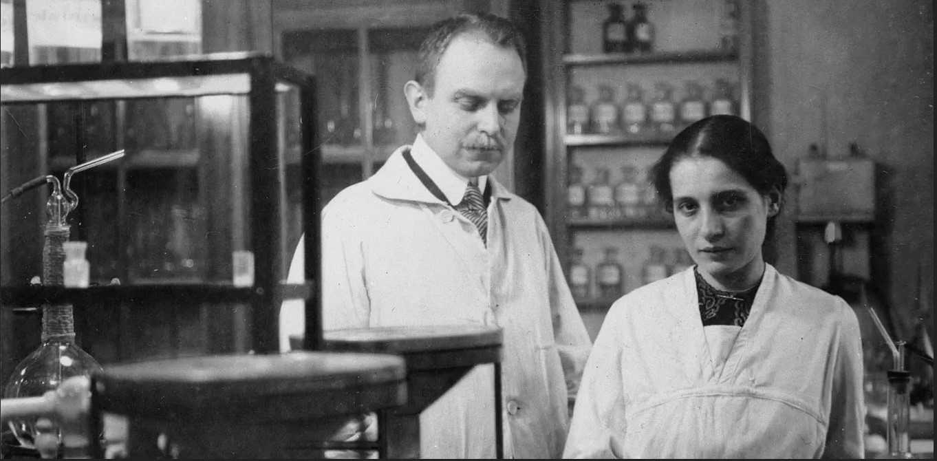 Lise Meitner and Otto Hahn in 1913.