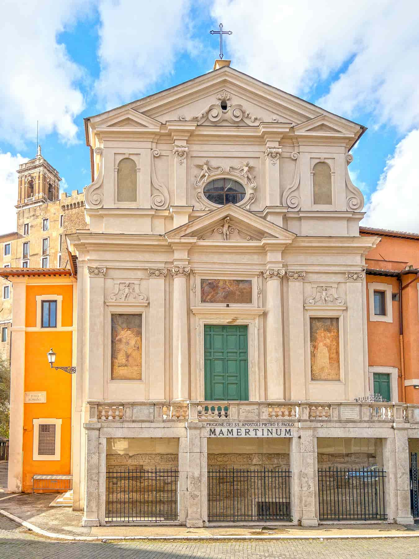 The Mamertine Prison (below) and The Church of Saint Joseph of the Carpenters (above), also called San Giuseppe a Campo Vaccino.