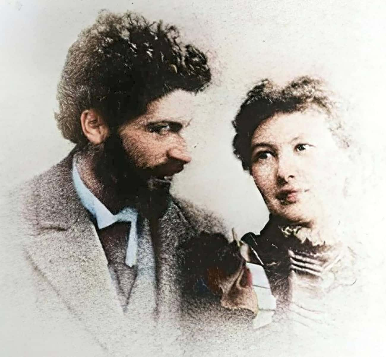 Michele Besso with his wife Anna Winteler in 1898.