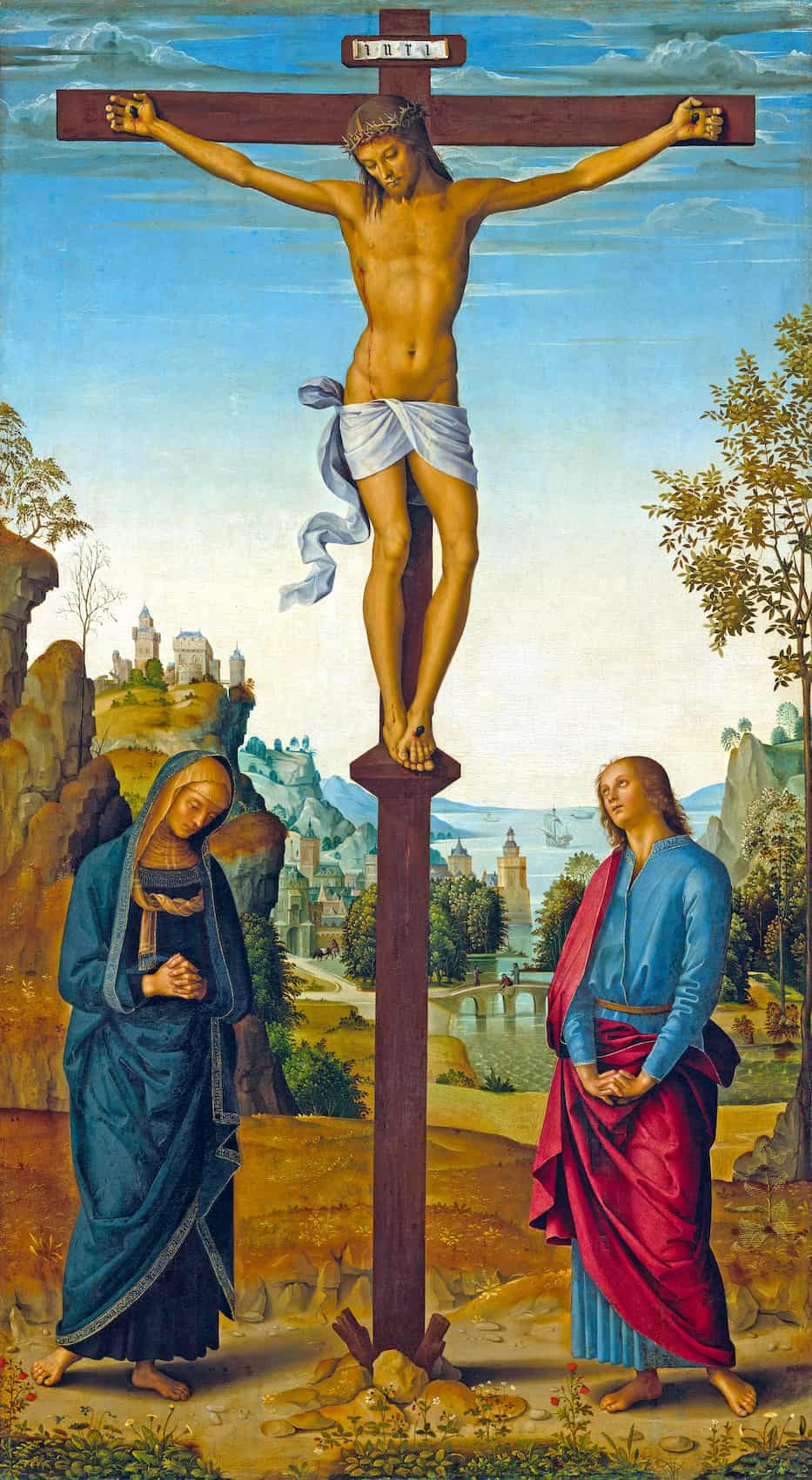 Perugino, Crucifixion in perizoma (c. 1482), Washington, National Gallery of Art.