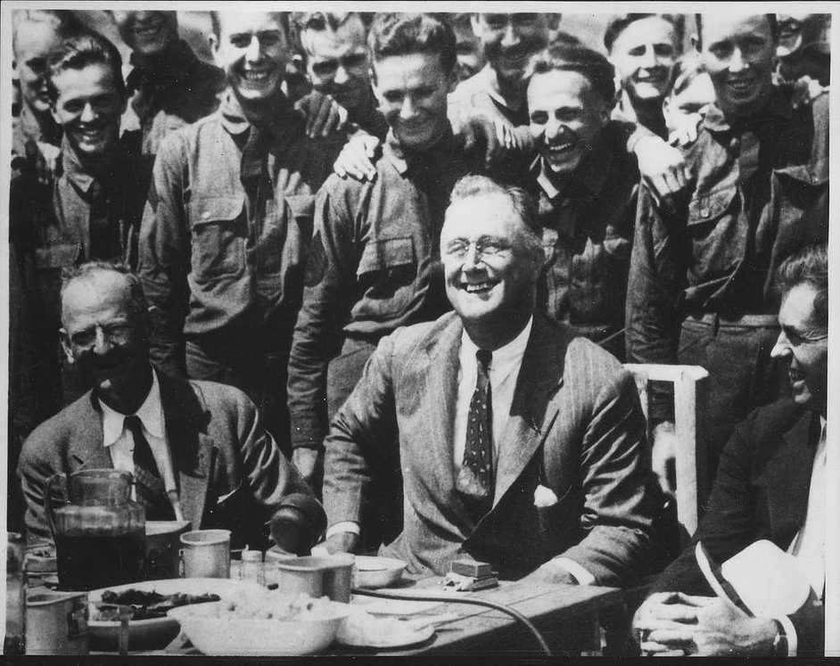 Franklin D. Roosevelt, Henry Wallace, and Robert Fechner in the Shenandoah Valley, Virginia
