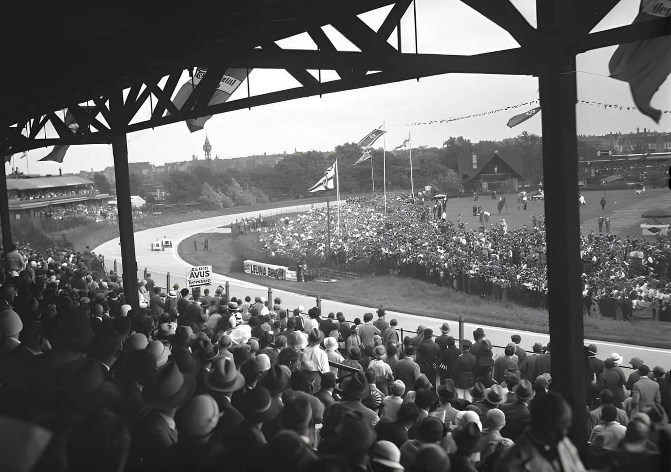 The international automobile race at the Avus 1932.