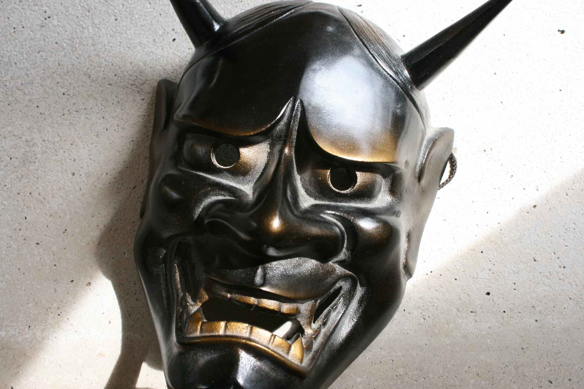 Oni mask or kabuki mask for Noh theater.