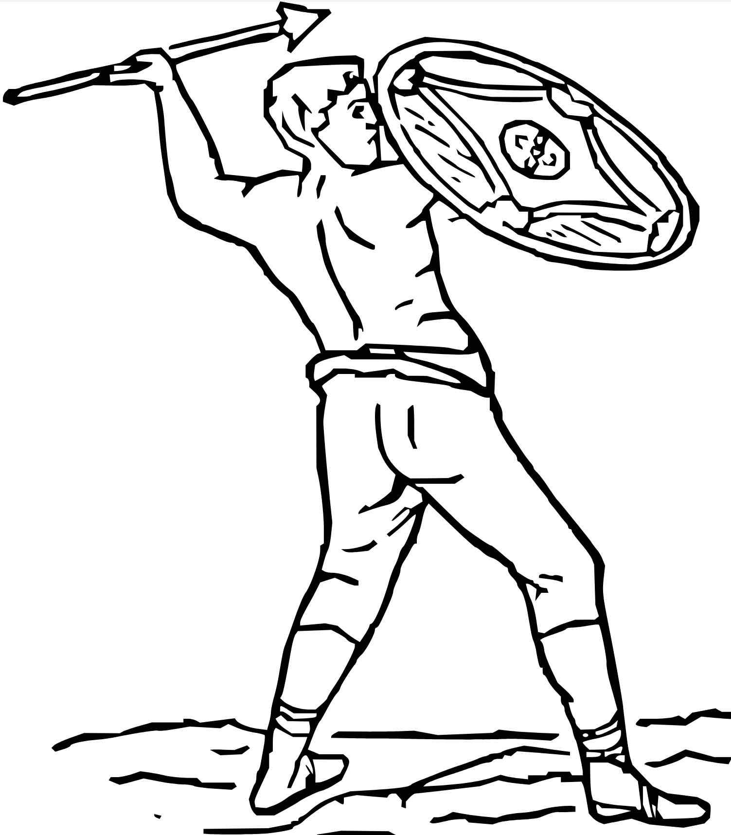 A veles in battle, protected by a palma shield. (Image: 1981, A History of the Art of War Among the Carthaginians and Romans Down to the Battle of Pydna, 168 BC by Theodore Ayrault Dodge.