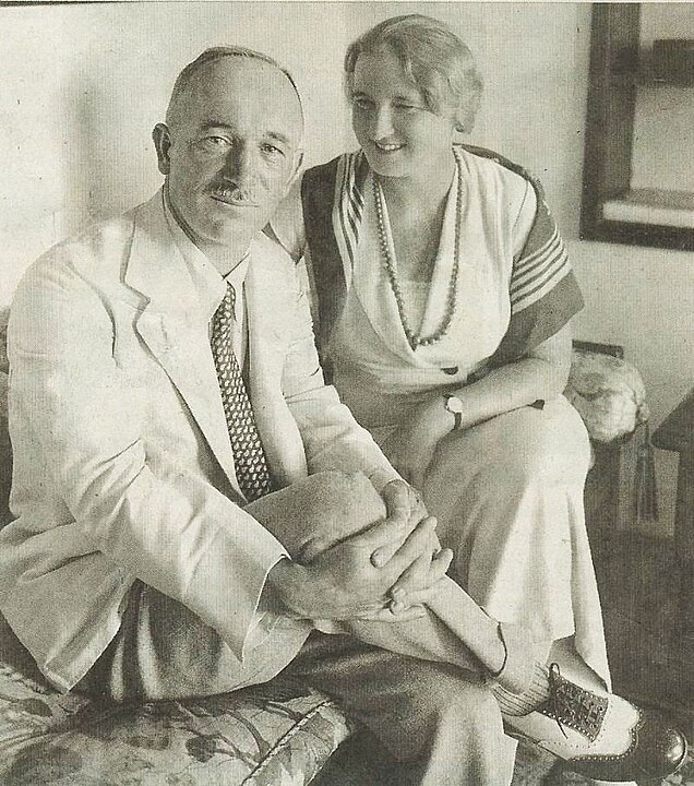 Edvard Beneš with his wife Hana in 1934