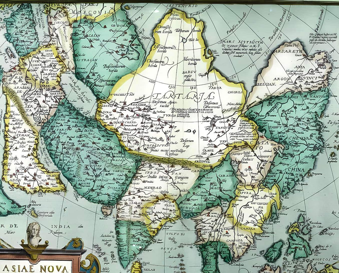 A Tartaria map from 1567-1570: Asiae Nova Descriptio (A New Description of Asia).