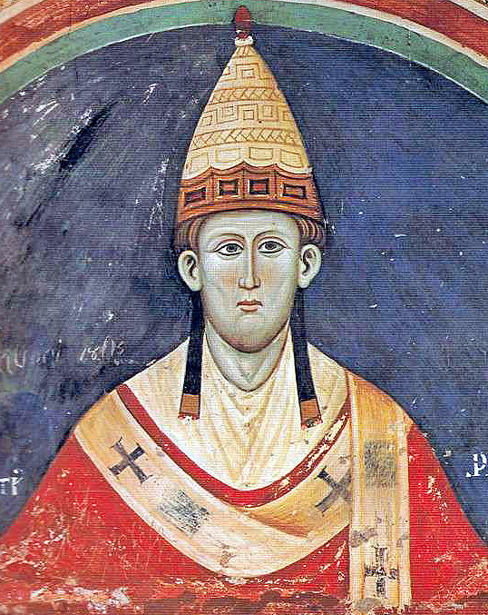 A mural of Pope Innocent III, c. 1219