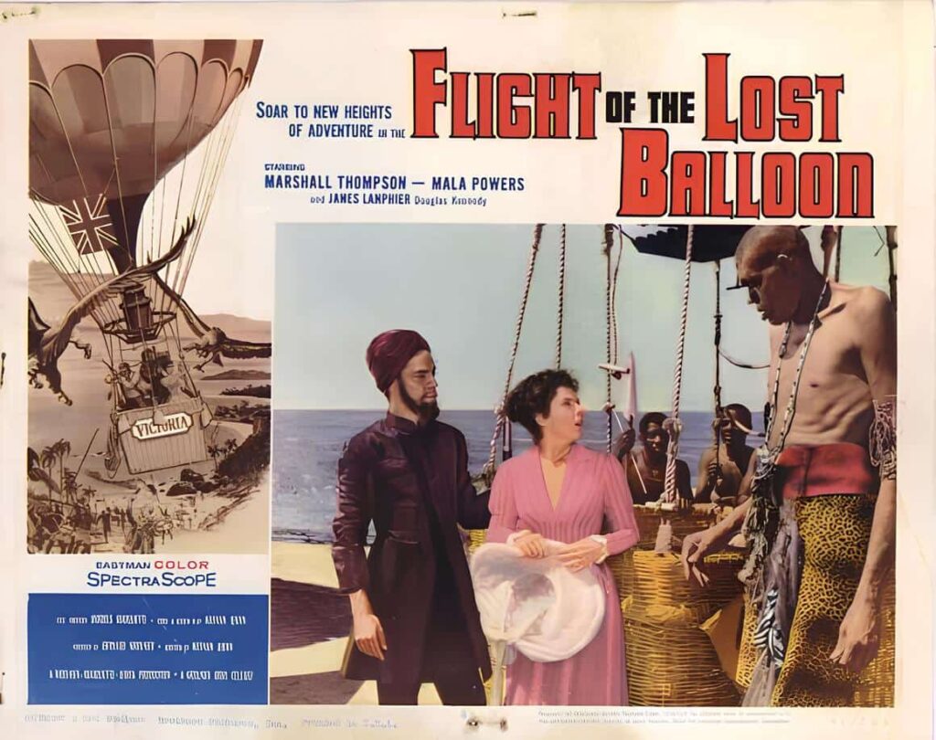 Felipe Birriel in the movie El Gigante de Carolina, Flight of the Lost Balloon, 1961.